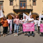 Fuerza por Mexico arranca campana frente a la presidencia municipal de Tlaquepaque.